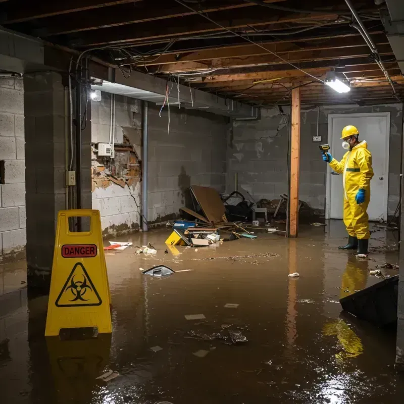 Flooded Basement Electrical Hazard in Stafford County, VA Property